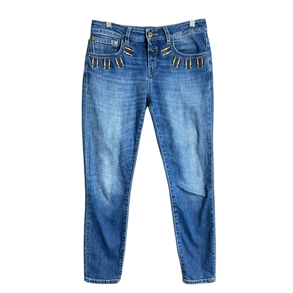Closed Baker embroidered 5 pocket jeans 28